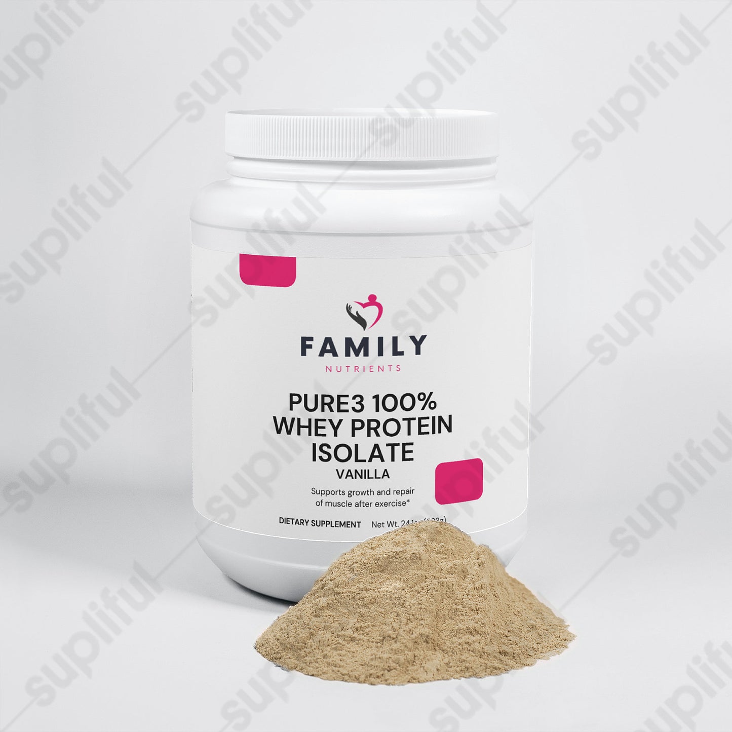 Pure3 100% Whey Protein Isolate (Vanilla)