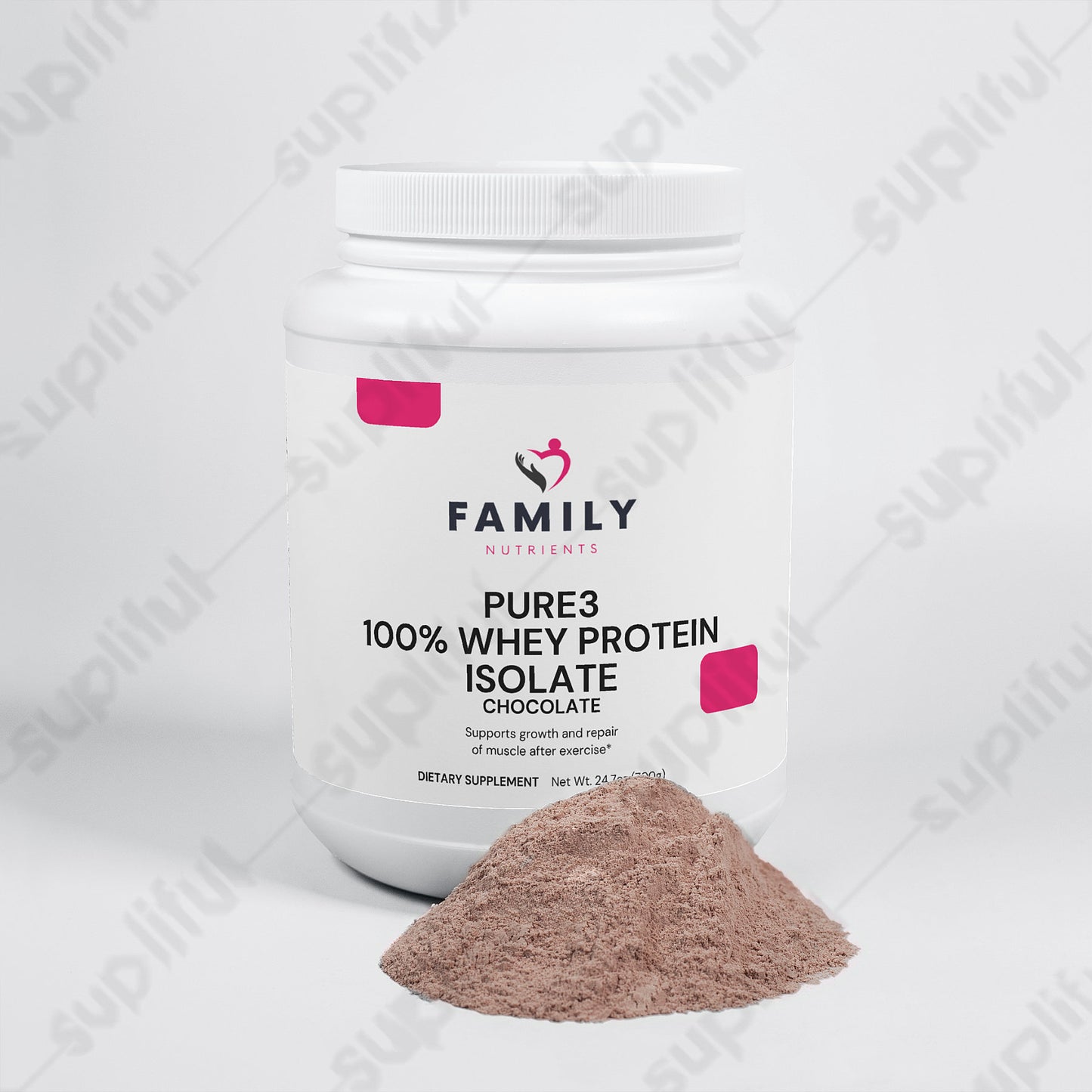 Pure3 100% Whey Protein Isolate (Chocolate)